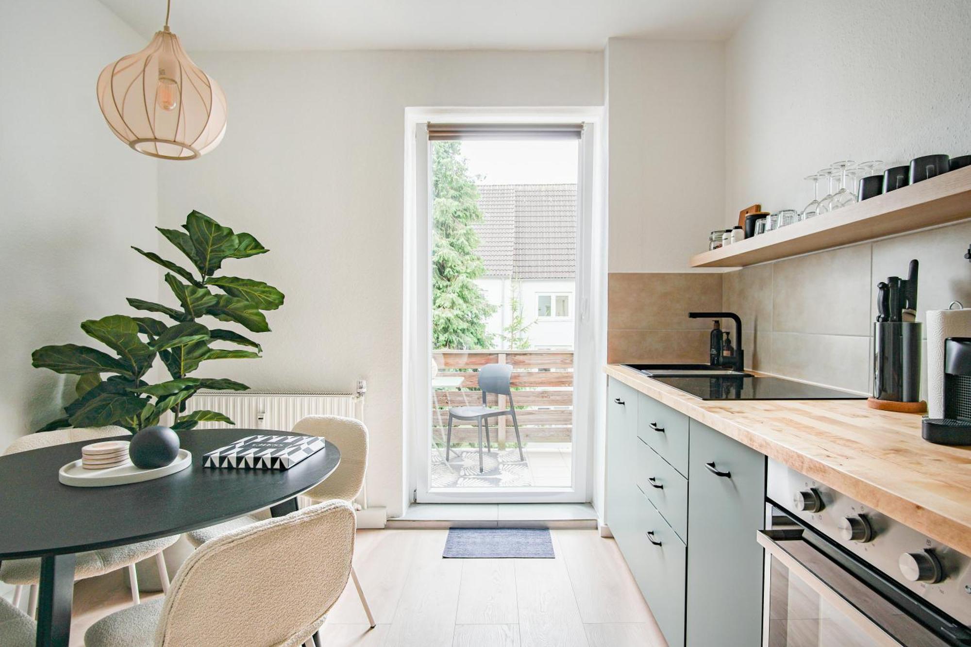 Homefy Balcony Apartment - Up To 4 People - Close To Fair - Free Parking Essen Eksteriør billede